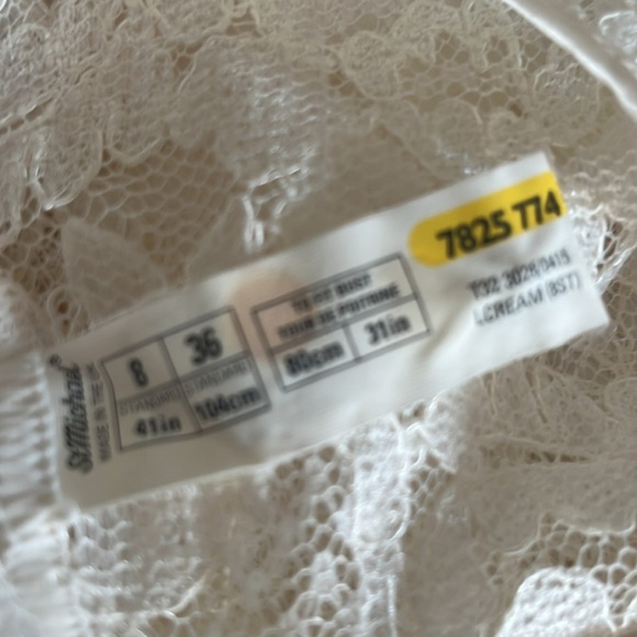 Beautiful Satin & Lace Vintage St Michael Bridal Slip NWT - Picture 6 of 9